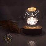 چراغ خواب گوی کریستال