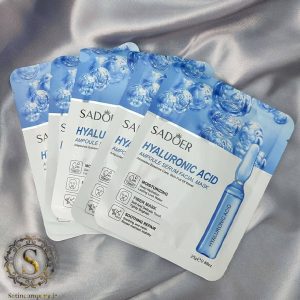 ماسک ورقه‌ای هیالورونیک اسید آمپول سادور