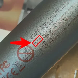 دستگاه فر موی شیگلم تقلبی با اشتباهات نوشتاری روی بدنه‌ی دستگاه