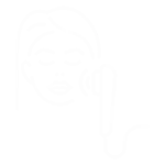 woman beauty devices icon white